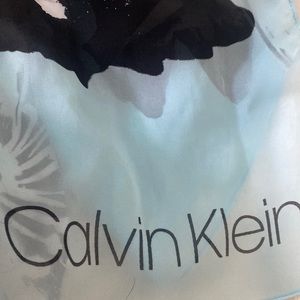 Gorgeous light blue and navy Calvin Klein Scarf